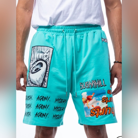 Men's SugarHill Aqua Anguish Shorts - Picture 1 of 15